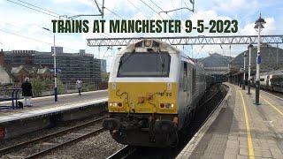 Trains at Manchester 9-5-2023