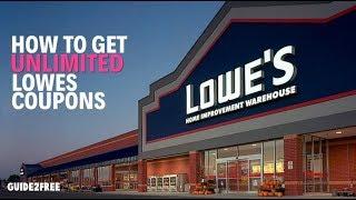 How to Get UNLIMITED Lowe's Coupons