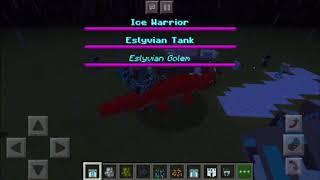 MINECRAFT MYSTICAL MOBS VS ESLYVIAN TANK AND ICE WARRIOR ADDON