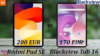 xiaomi redmi pad se vs blackview tab 16 comparison