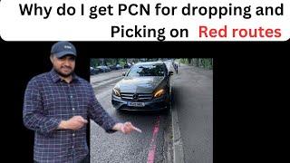 Red routes picking and dropping off as a taxi and private hire/Council and TFL Red routes