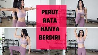 MENGECILKAN PERUT BUNCIT TANPA SIT-UP? CUKUP BERDIRI! MAU? / STAND ABS WORKOUT  | MARIA VANIA