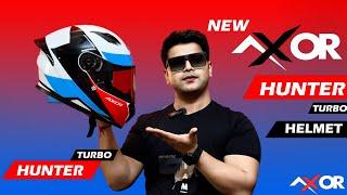 Axor Newely Launched Hunter Turbo Helmet Amazing Features and Suprerb Look| Best Helmet Under 4000?