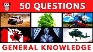 General Knowledge Quiz Trivia | Car Rally, Escarole, Thomas Tank Engine, Nosferatu, Black Hawk Down