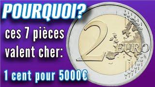 POURQUOI ces 7 Pièces EURO sont EXTREMEMENT RARES et CHER ?