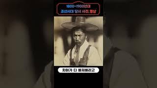 1800년 조선시대때 사람들의 일상 공개..