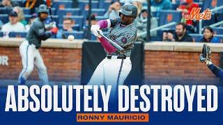 Ronny Mauricio Smokes Solo Shot | FULL AT-BAT