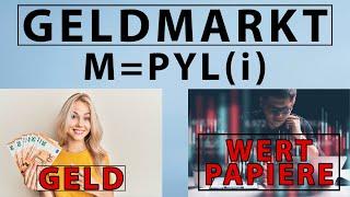 MONEY MARKET (German w/ English CC) | Money Demand, Money Supply + Interest Rate in the Equilibrium