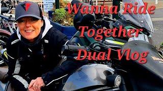 Riding Motorcycles Together on  A Dual Vlog