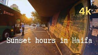 Sunset hours in Haifa | Neve Shanan neighborhood | 4k