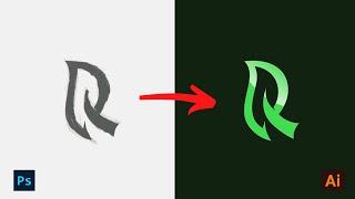 Letter R Logo Design in adobe illustrator cc 2022  || লোগো ডিজাইন