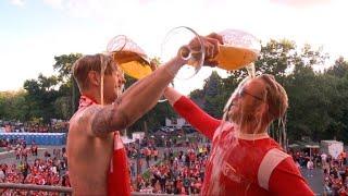 Party-Marathon in Berlin: Union feiert Bundesliga-Aufstieg