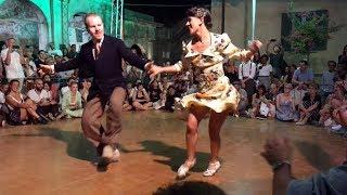 Lindy Hop improvisational interpretation. Nils Andren and Bianca Locatelli. Jive at Five. 2019