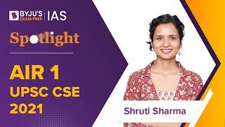 Shruti Sharma AIR 1 | BYJU'S Tablet Program Student | UPSC CSE 2021 Topper | IAS Success Story 2022