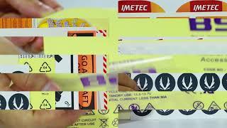 Collective order label sticker Product display video