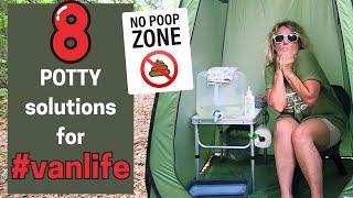 8 Women SHARE THEIR POTTY Solutions while traveling/living in their vehicles! #vanlife #potty