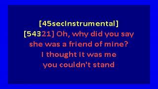 Camera Obscura  - Keep It Clean (karaoke)