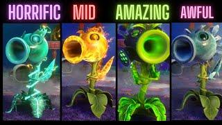 PvZ GW2 - PROFESSIONAL Peashooter Elementals Explanation and Ranking!