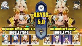 C0 Xilonen Neuvillette Team & C0 Xilonen Navia Team | Spiral Abyss 5.0 | Genshin Impact 【原神】