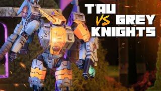 Tau Empire vs Grey Knights -  Warhammer 40k 10th Edition Battle Report