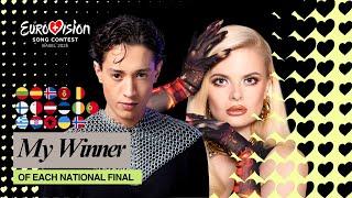 Eurovision 2025: My Winners | Each National Final | (Ratings) | (New: )