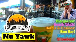 🟡 Atlantic City Boardwalk Premier Video With Chat! Beach, Bars, Slots, Restaurants & More! #NuYawk