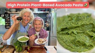 High Protein Plant-Based Avocado Pesto