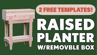 Bye Pesky Weeds: DIY Raised Planter with Removable Box