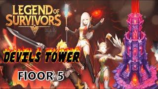 Legend of Survivors - Devils Tower Floor 5 | Roguelike Survival Challenges | Kills️: 993