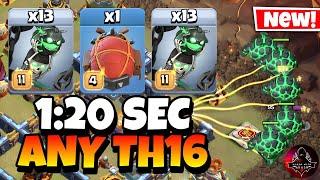 Effortless 3 Stars! TH16 LAVALOON Attack Strategy | TH16 LavaLoon | Best TH16 Attack Strategy