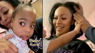 Alexis Skyy's Daughter Alaiya Does Not Like Her Hair Stylist!