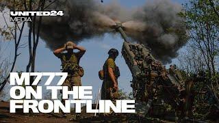 M777 Howitzer on the Frontline. Watch Ukrainian artillery fire on Russian positions near Bakhmut