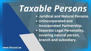 Taxable Persons