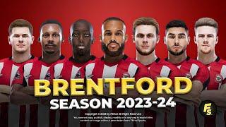 Brentford Facepack Season 2023/24 - Sider and Cpk - Football Life 2024 and PES 2021