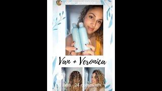 Easy Curly Hair Routine with van + veronica Haircare!  #shorts #curlyhair #curls