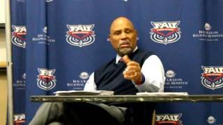 FAU Vs. American Coach Jarvis Press Conference