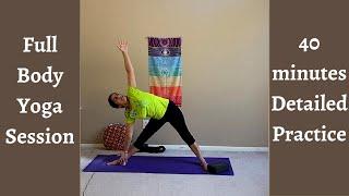 Full Body Yoga practice for beginners to advance yogis, guided savasana