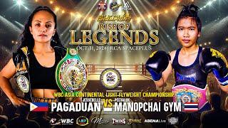 Jessebelle Pagaduan  VS Peeyaluk Manopchai Gym  | Oct 31, 2024