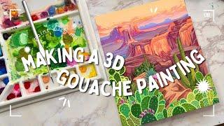 Making a 3D Gouache Painting