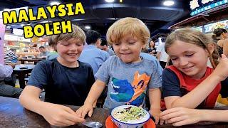 AMERICAN KIDS Explore a Local SINGAPORE HAWKER CENTRE  | Mukbag Singapore