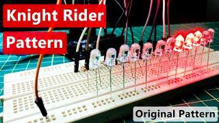 REALISTIC Knight Rider Circuit using Arduino | Arduino Knight Rider Code Download | Knight Rider LED