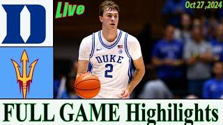 Duke vs Arizona State Full Game Oct 27, 2024 | College  basketball 2024  | Ncaa basketball 2024