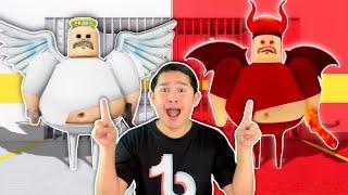 Angel BARRY vs Demon BARRY sa (ROBLOX) mabait at makulit na Barry!