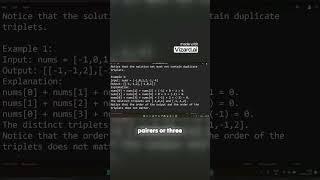 #javashorts  MAANG Asked This? 3Sum Leetcode Java  #leetcode #interviewprep #javainterviewquestions