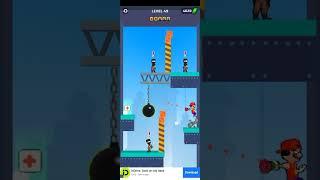 Web Master Stickman Superhero gameplay #imalidotcom level 49 Shoot the web jump and teleport