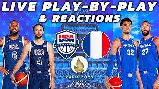 USA vs France Mens Basketball | Live Play-By-Play & Reactions