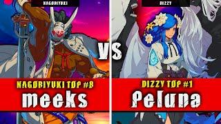 GGST | meeks (Nagoriyuki) VS Peluna (Dizzy) | Guilty Gear Strive High level gameplay