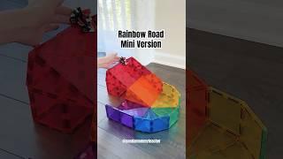 Rainbow Road - Mini Version  #connetixtiles #magnetictiles #ballrun #rainbowroad