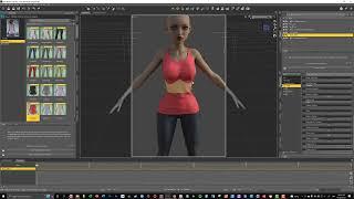 Daz tutorial part 3  - adding a figure, clothing, hair, and posing