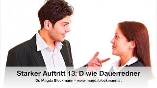 D wie Dauerredner – Smalltalk ABC | Starker Auftritt 13